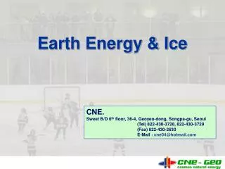 Earth Energy &amp; Ice