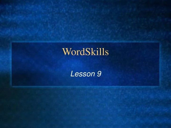 wordskills