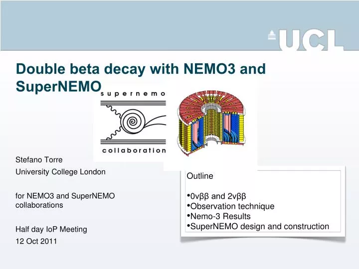 double beta decay with nemo3 and supernemo