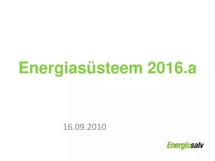 energias steem 2016 a