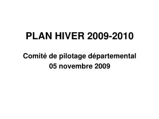 plan hiver 2009 2010