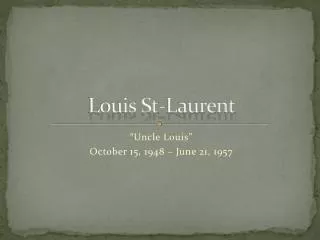 Louis St-Laurent