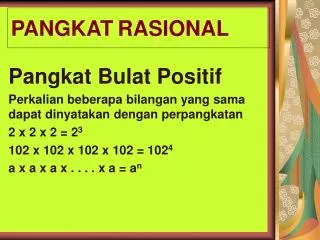 pangkat rasional