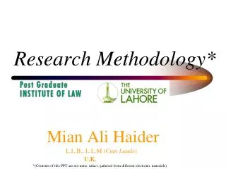 Research Methodology*