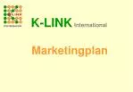 Marketingplan - slide 1
