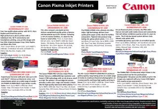 Canon PIXMA IX7000, A3+ (3302B009AA) RP: 520 €