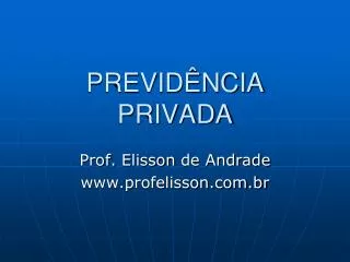 previd ncia privada