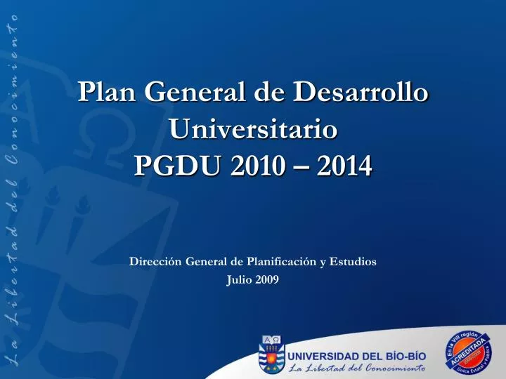 plan general de desarrollo universitario pgdu 2010 2014