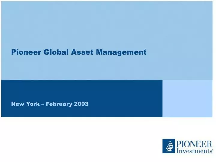 pioneer global asset management