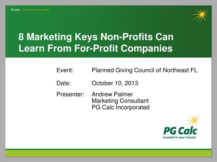 8 marketing keys non profits can learn from for profit companies