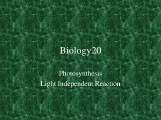 Biology20