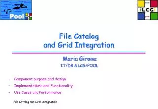 File Catalog and Grid Integration