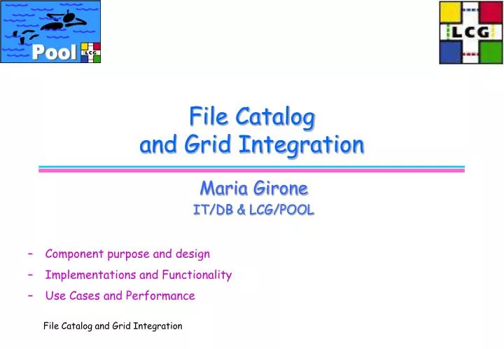 file catalog and grid integration