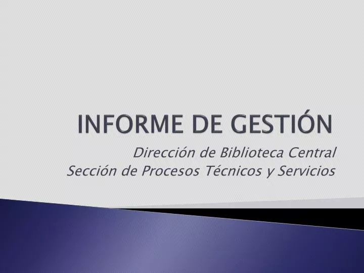 informe de gesti n