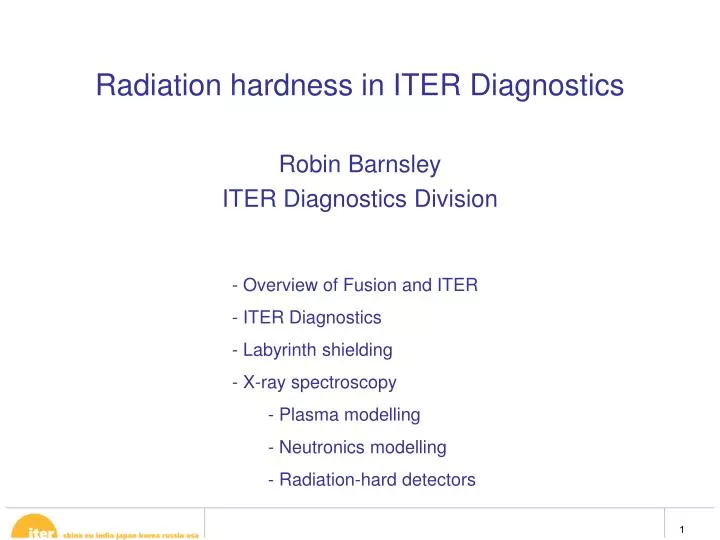 radiation hardness in iter diagnostics