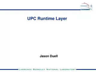 UPC Runtime Layer