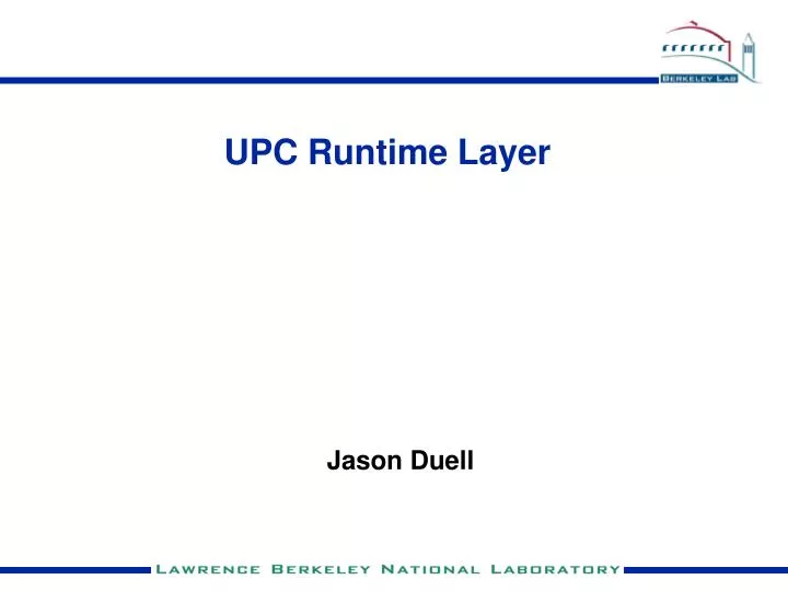 upc runtime layer