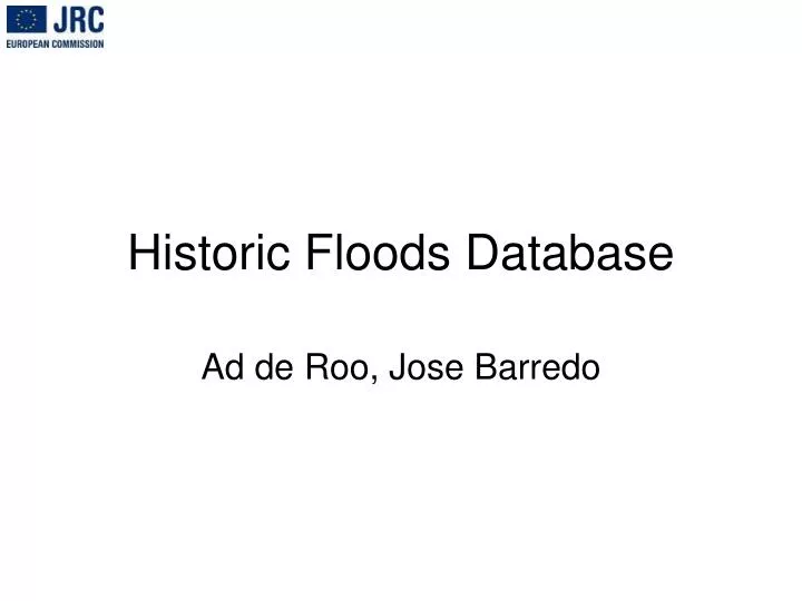 historic floods database