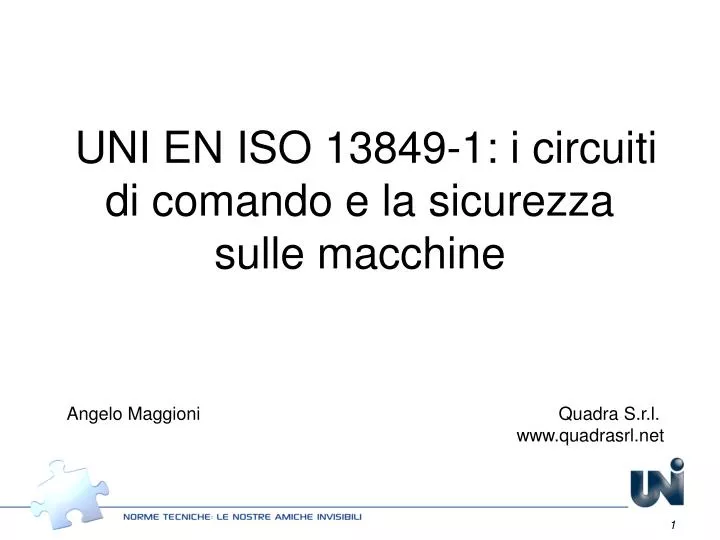 uni en iso 13849 1 i circuiti di comando e la sicurezza sulle macchine