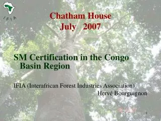 Chatham House July 2007