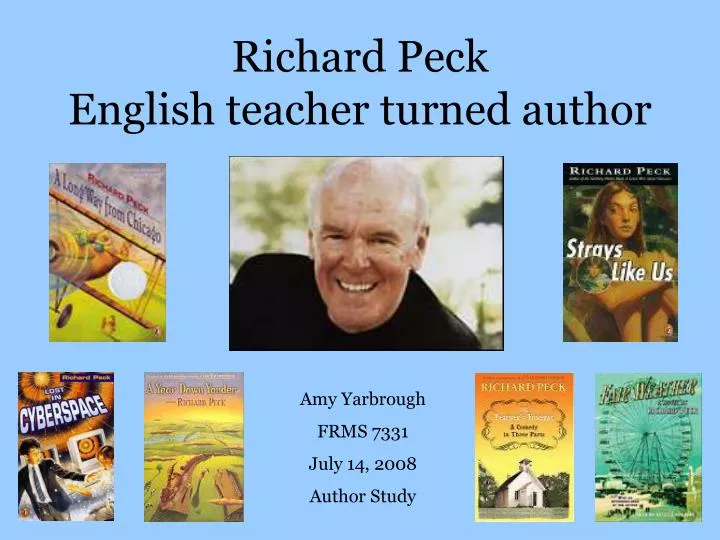 richard peck english teacher turned author