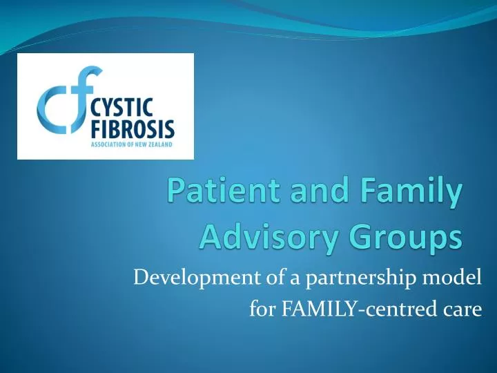 patient and family advisory groups