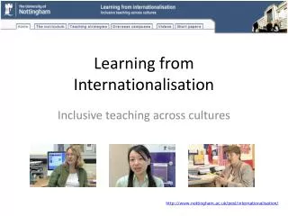 Learning from Internationalisation