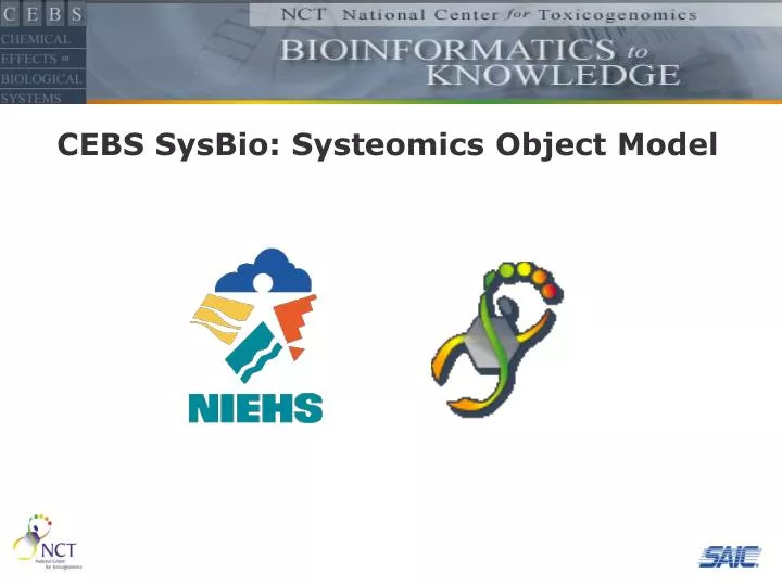 cebs sysbio systeomics object model