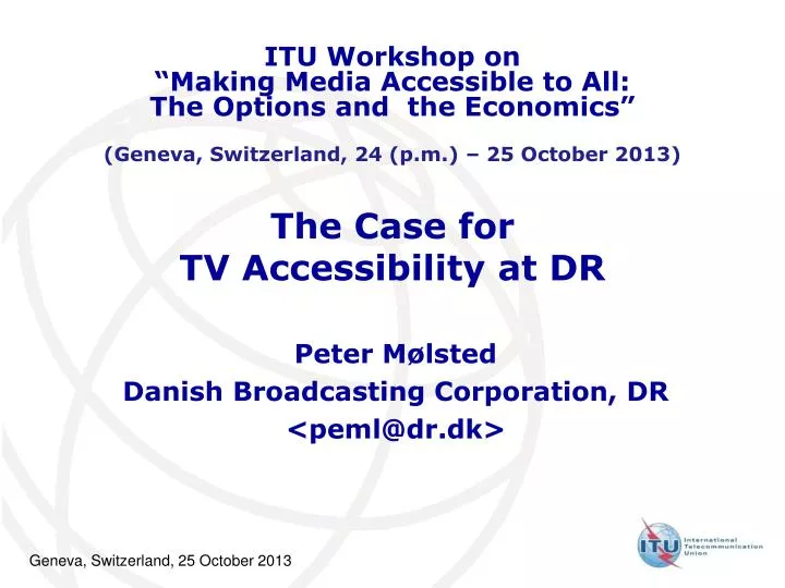 the case for tv accessibility at dr