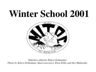 Winter School 2001