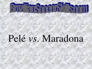 pel vs maradona