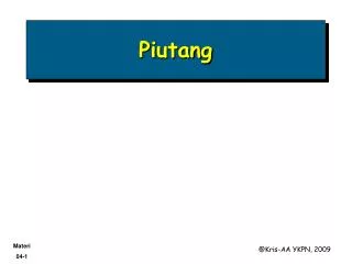 piutang