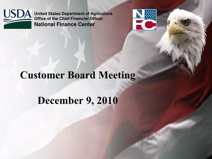 customer board meeting december 9 2010
