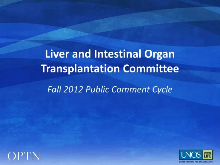 liver and intestinal organ transplantation committee