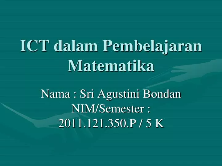 ict dalam pembelajaran matematika