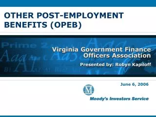 OTHER POST-EMPLOYMENT BENEFITS (OPEB)