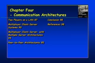 Chapter Four - Communication Architectures