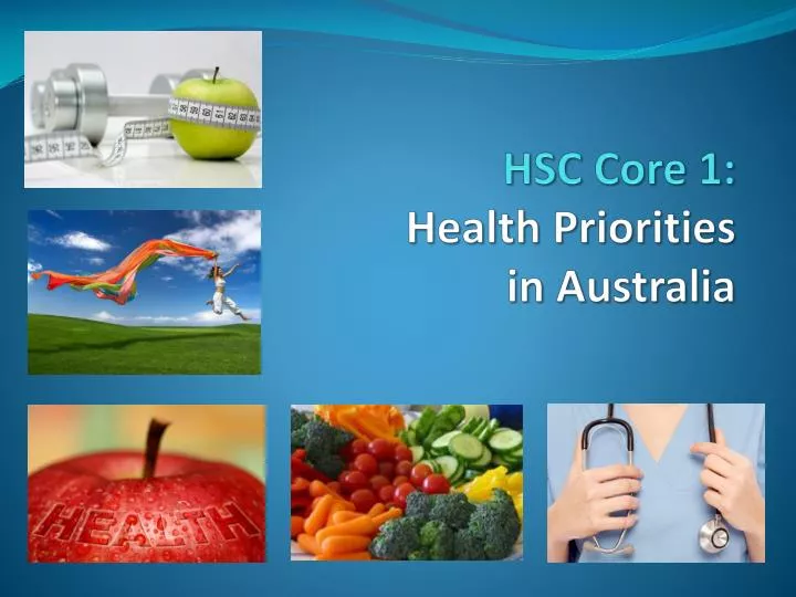 hsc core 1 health priorities in australia