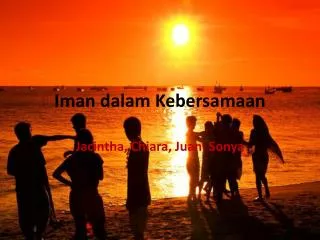 iman dalam kebersamaan