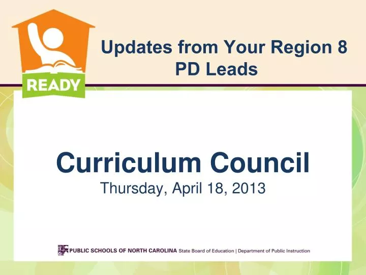 updates from your region 8 pd leads