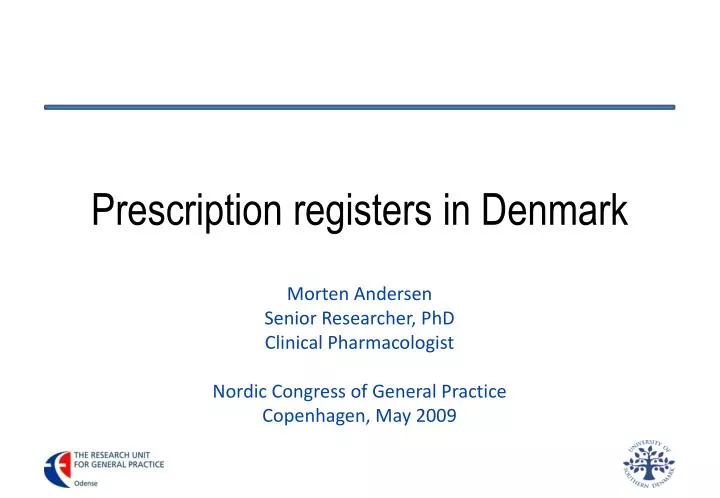 prescription registers in denmark