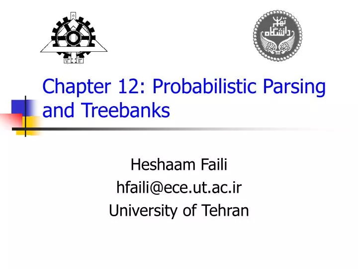 chapter 12 probabilistic parsing and treebanks