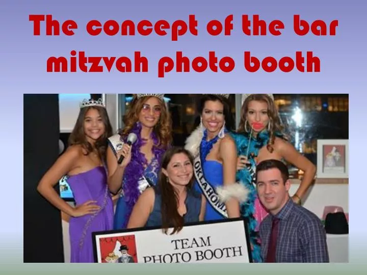 the concept of the bar mitzvah photo booth