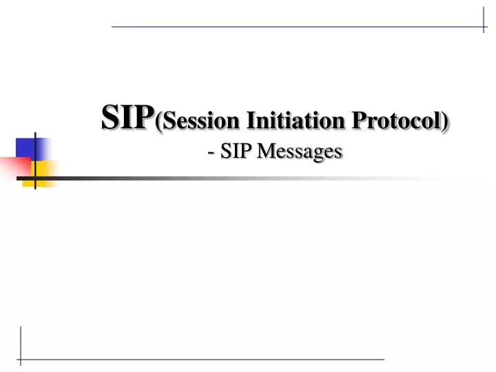 sip session initiation protocol sip messages