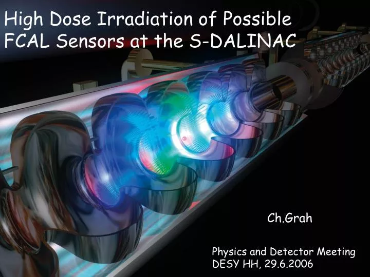 high dose irradiation of possible fcal sensors at the s dalinac