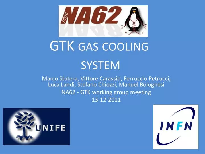 gtk gas cooling system