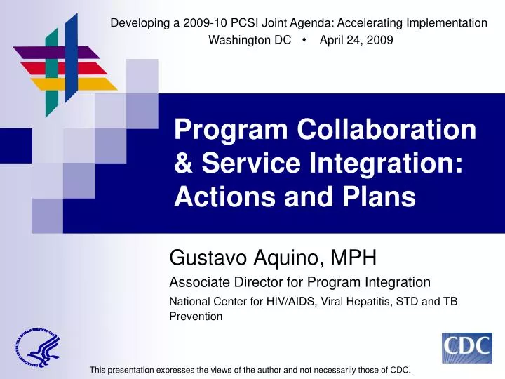 program collaboration service integration actions and plans