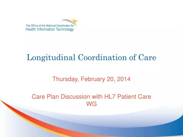 longitudinal coordination of care