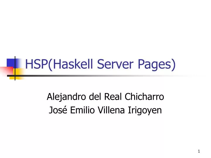 hsp haskell server pages