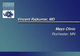 Vincent Rajkumar, MD